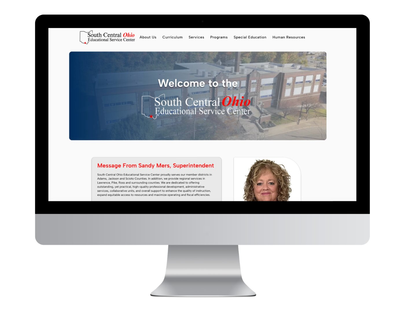 SCOESC website mockup